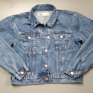 Zara Blue Denim Jean Jacket